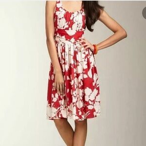 Talbots Liya Floral Sleeveless Empire Waist Dress Size 6 NWT